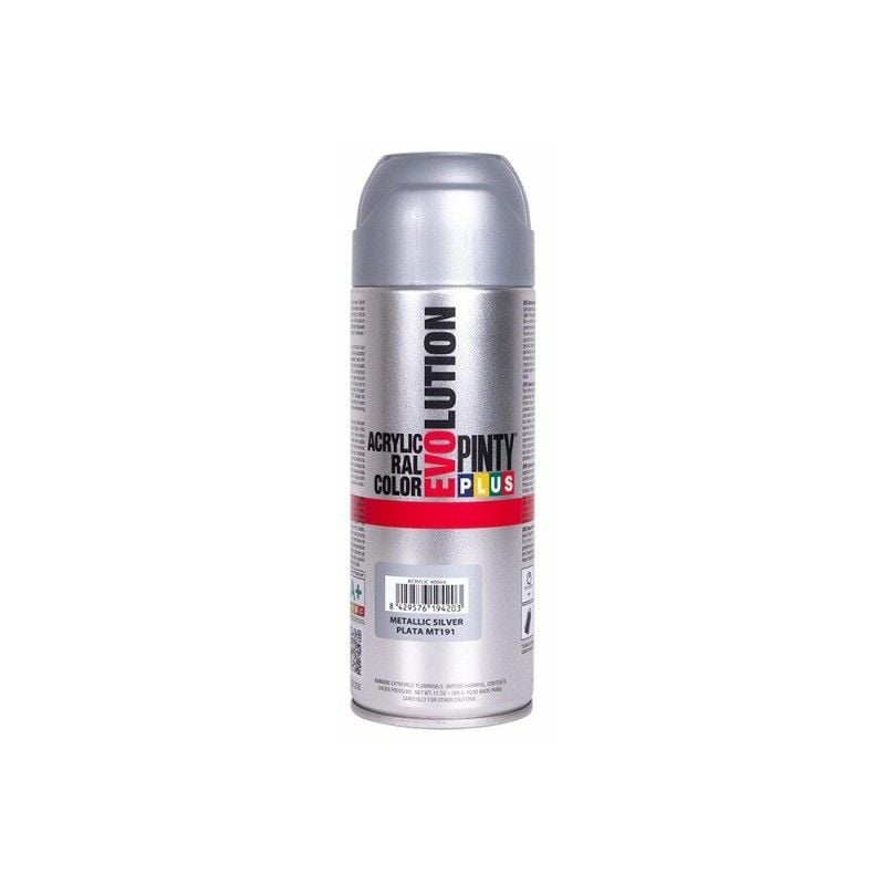 foto del prodotto pintyplus evolution vernice spray metallizzata 520cc grigio mt156