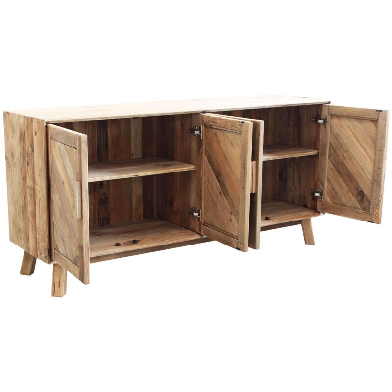 foto del prodotto pinus credenza con 4 ante