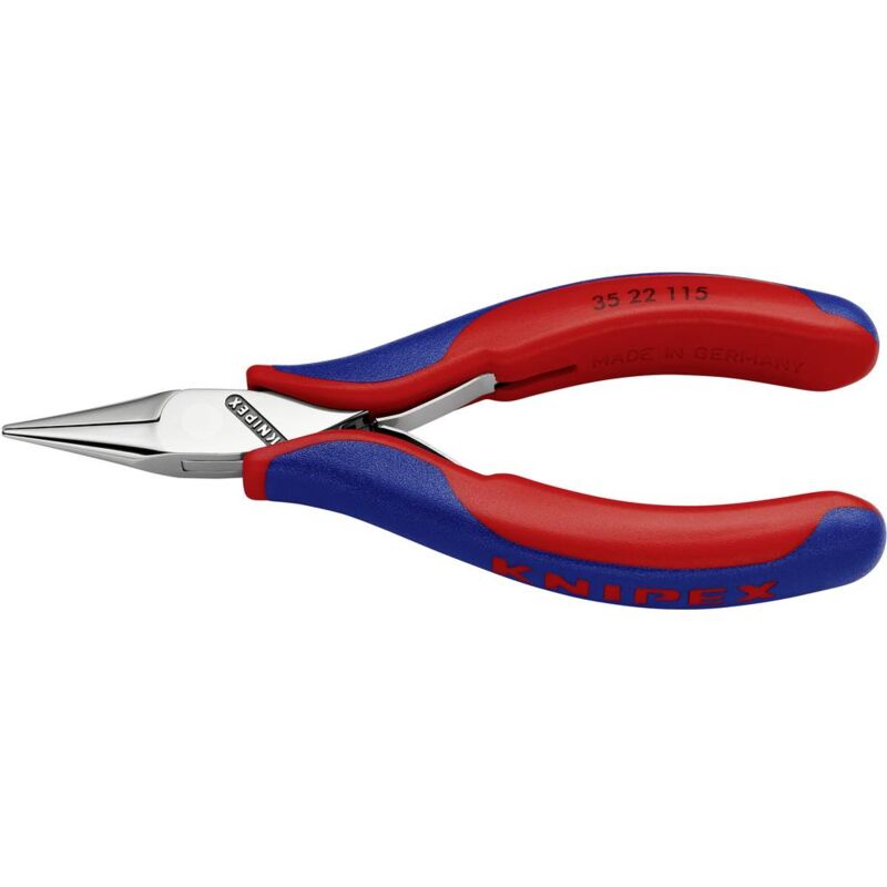 foto del prodotto pinza a becchi appuntiti dritti elettronica e meccanica di precisione 115 mm knipex 35 22 115 sb