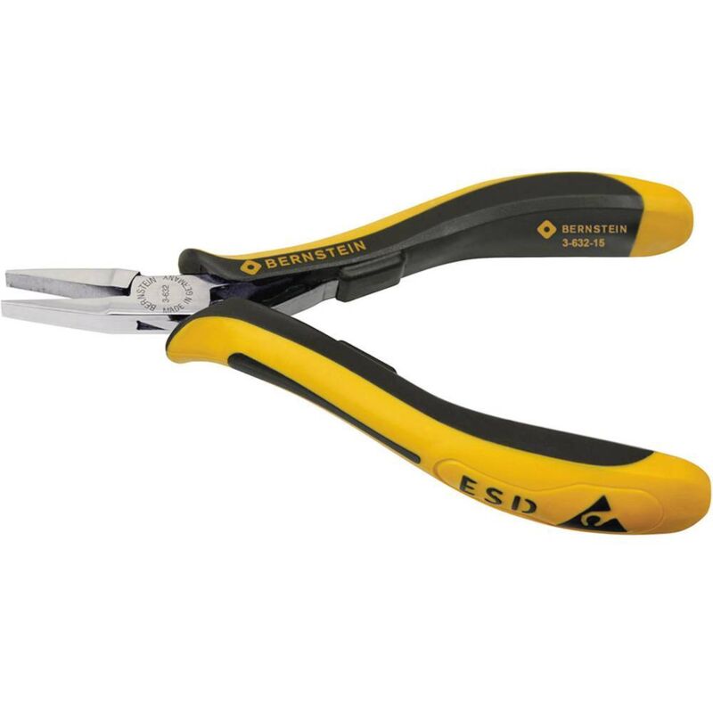 foto del prodotto pinza a becchi lunghi dritti esd 120 mm bernstein tools for electronics 3-632-15