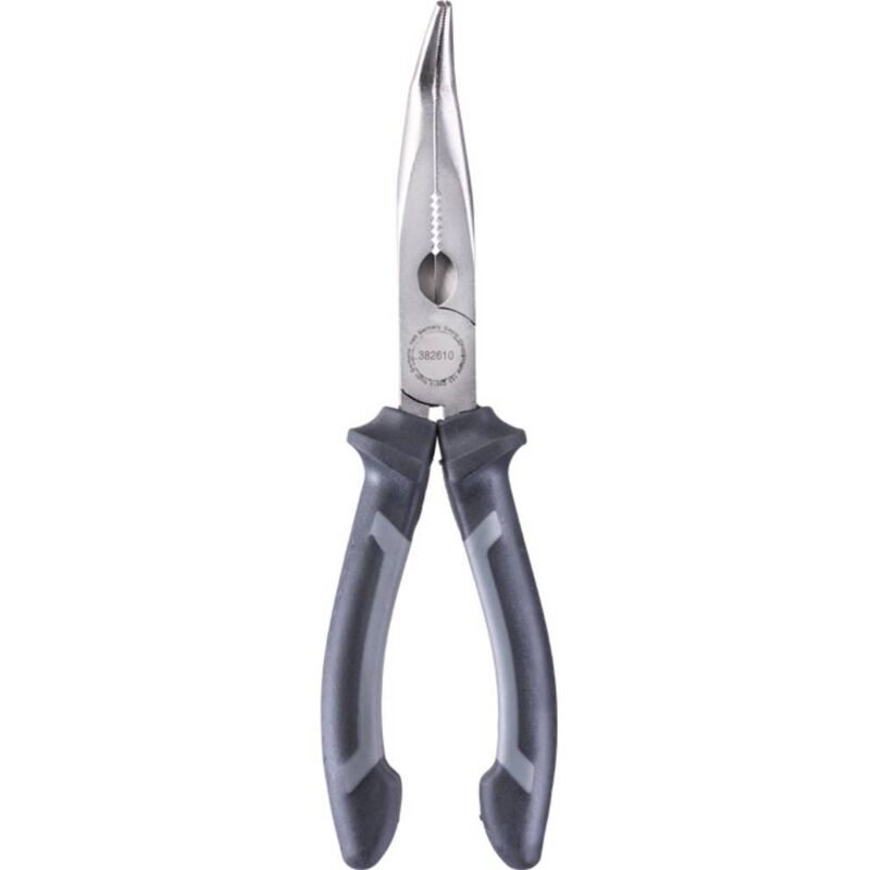 foto del prodotto pinza a becchi piatti pinza a becchi piatti 200 mm 382610, secondo din iso 5745, forma curva, taglienti temprati, acciaio cv kwb