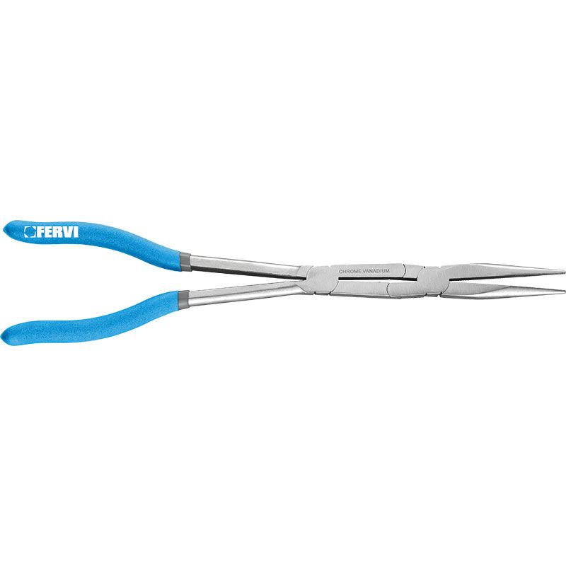 foto del prodotto pinza a becco lungo doppio snodo dritto 335 mm fervi 0872 pdd