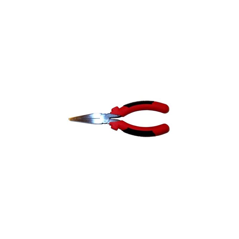foto del prodotto pinza a bocca piatta 6 manico rosso e nero c0022