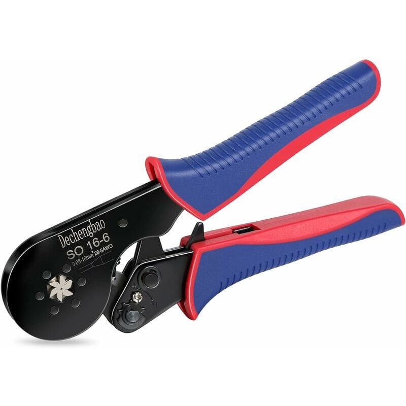 foto del prodotto pinza a crimpare, kit di utensili a crimpare 0,08 16mm 28 5 awg, con 1200 terminali a crimpare elettrici, pinze autoregolanti, pinza a crimpare per