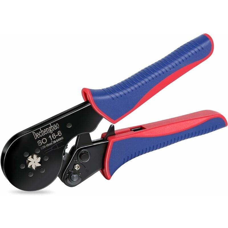 foto del prodotto pinza a crimpare, kit di utensili a crimpare 0,08 16mm 28 5 awg, con 1200 terminali a crimpare elettrici, pinze autoregolanti, pinza a crimpare per