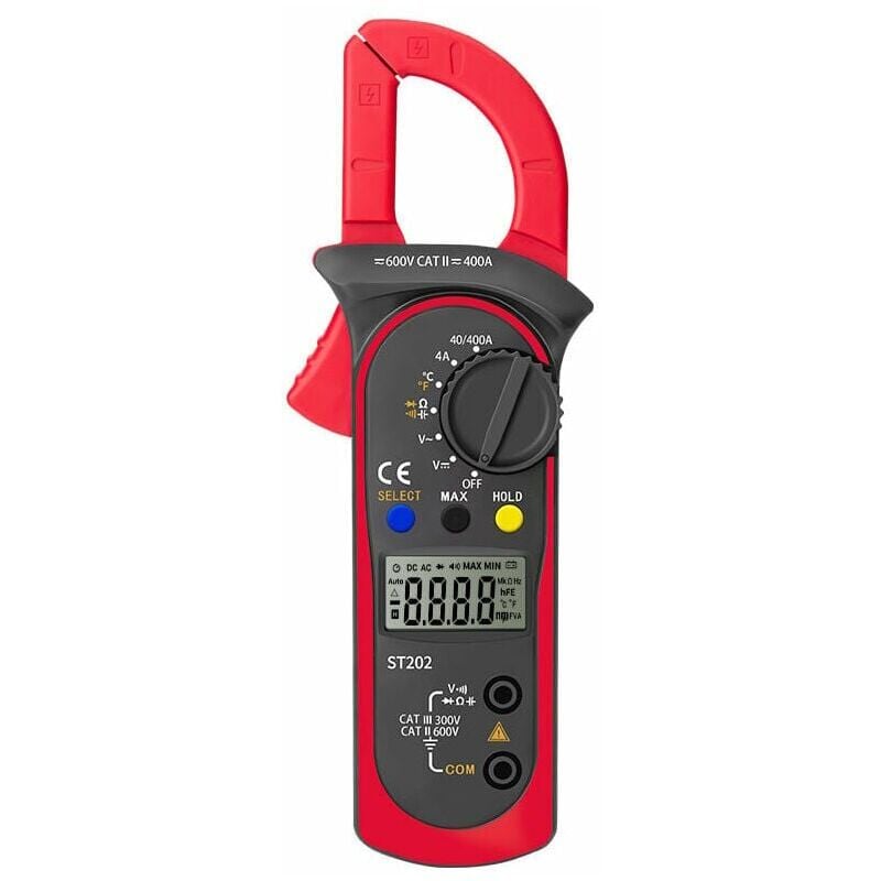 foto del prodotto pinza amperometrica digitale, multimetro e voltmetro di misurazione automatica, tester di tensione, corrente alternata, resistenza, continuit , test