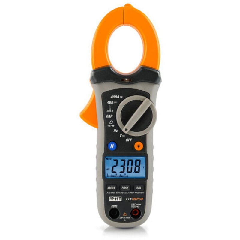 foto del prodotto pinza amperometrica ht3013e 4000 punti 400aac dc trm ht italia cod. hp03013e