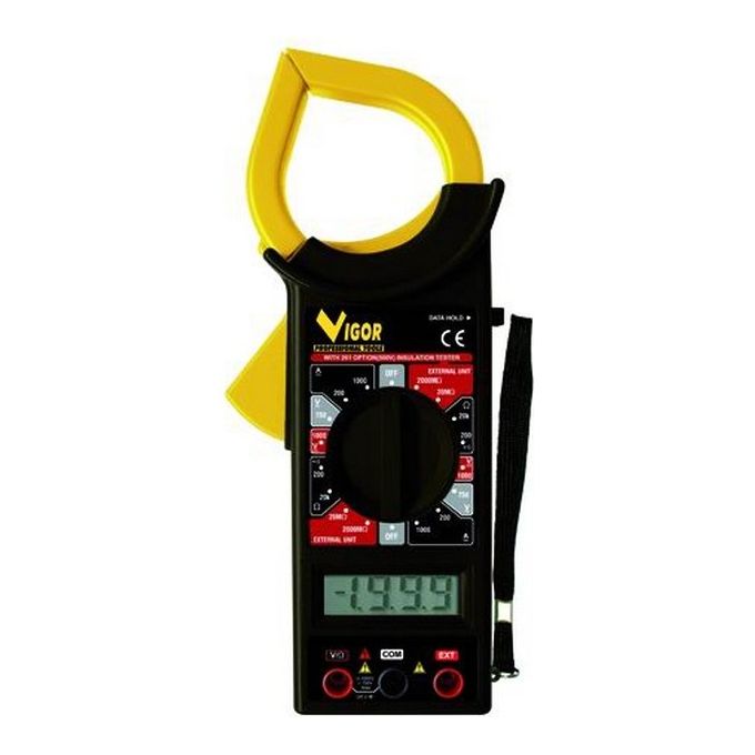 foto del prodotto pinza amperometrica vigor con tester digitale