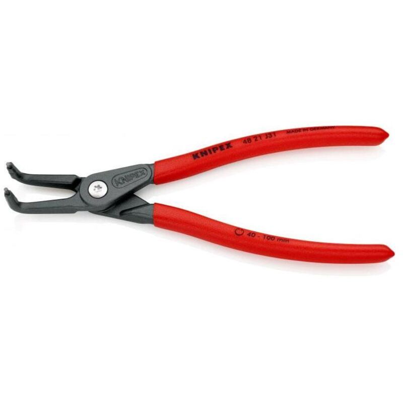 foto del prodotto pinza angolata knipex per anelli di sicurezza interni a fori 40 100