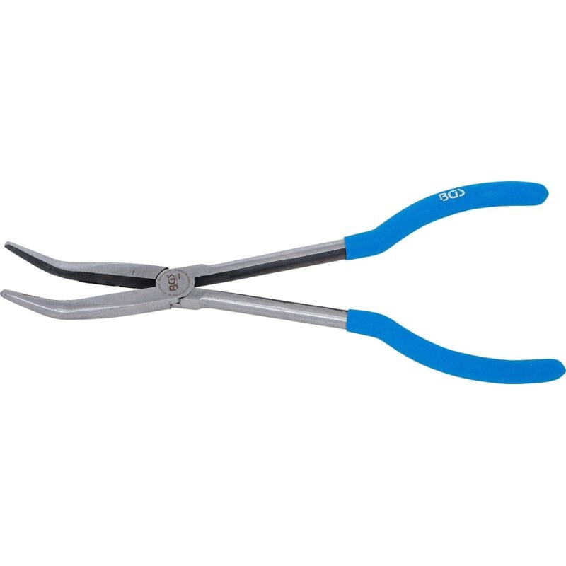 foto del prodotto pinza becchi mezzi tondi extra lunga 45 piegata 280 mm