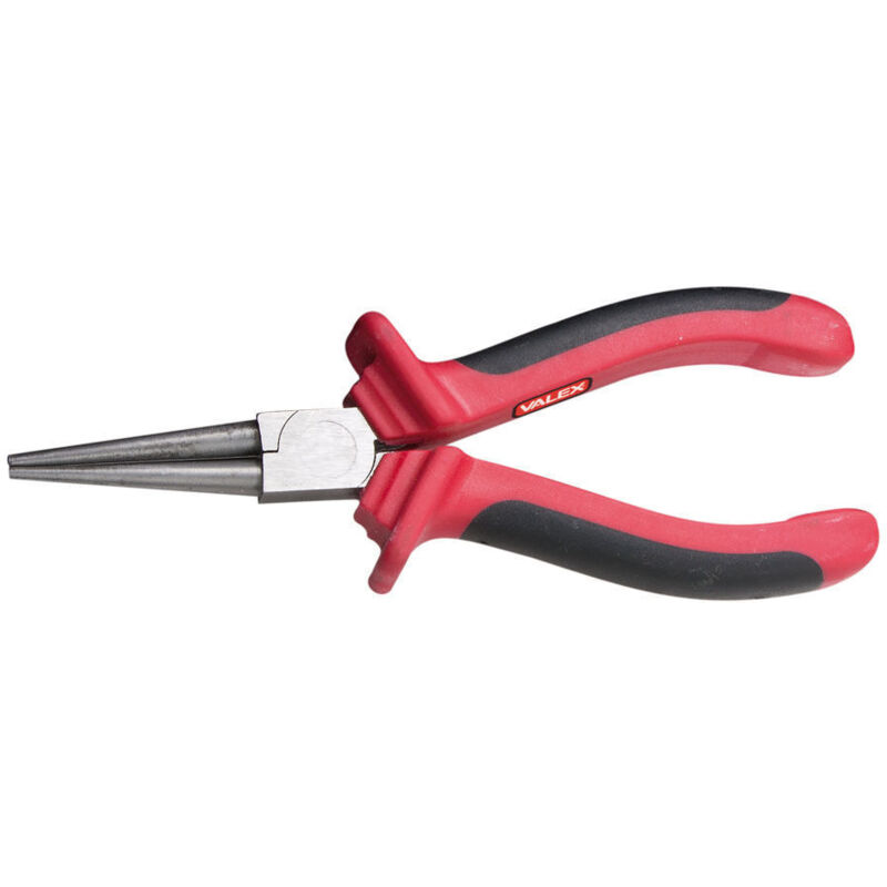 foto del prodotto pinza becchi tondi dritti 160 mm valex in acciaio impugnatura ergonomica