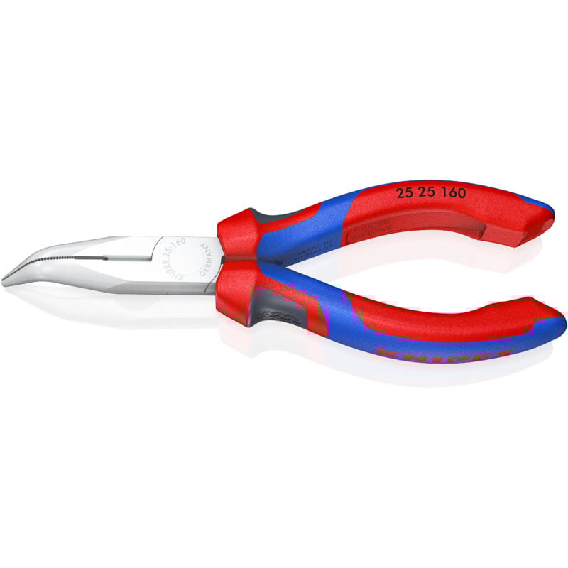 foto del prodotto pinza con becchi mezzotondi angolati 40 elettronica e meccanica di precisione 160 mm knipex 25 25 160