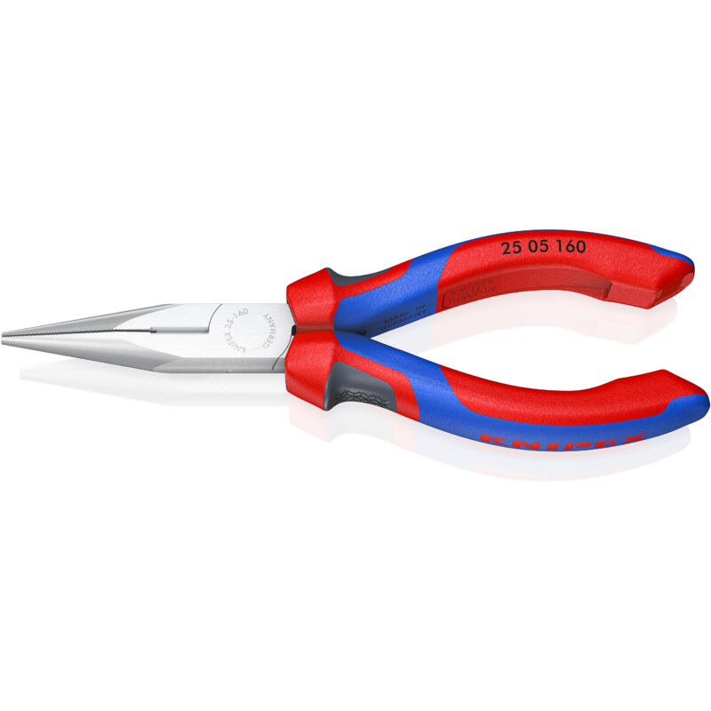 foto del prodotto pinza con becchi mezzotondi dritti elettronica e meccanica di precisione 160 mm knipex 25 05 160