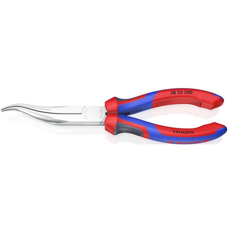 foto del prodotto pinza con becchi mezzotondi dritti elettronica e meccanica di precisione 200 mm knipex 38 35 200