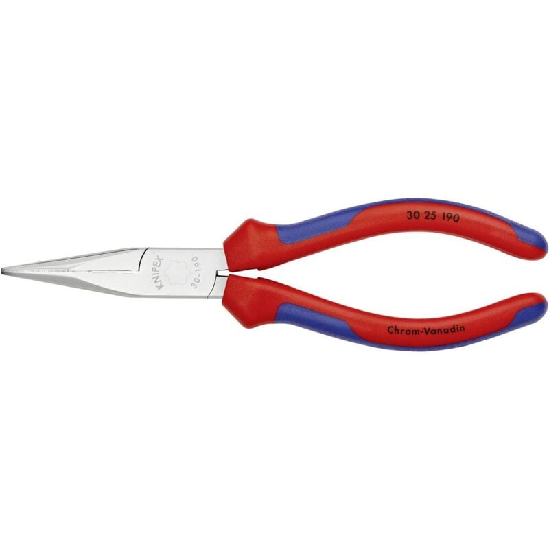 foto del prodotto pinza con becchi mezzotondi dritti officina e meccanica 190 mm knipex 30 25 190