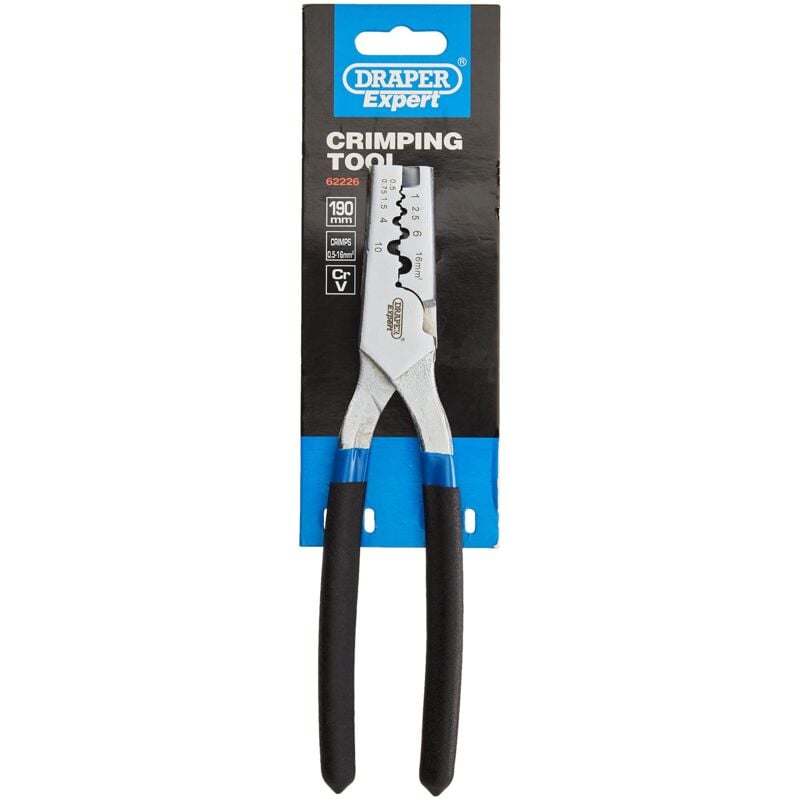 foto del prodotto pinza crimpatrice a 9 vie, spelafili, utensili elettrici, pinza crimpatrice a filo da 190 mm, 62226 draper