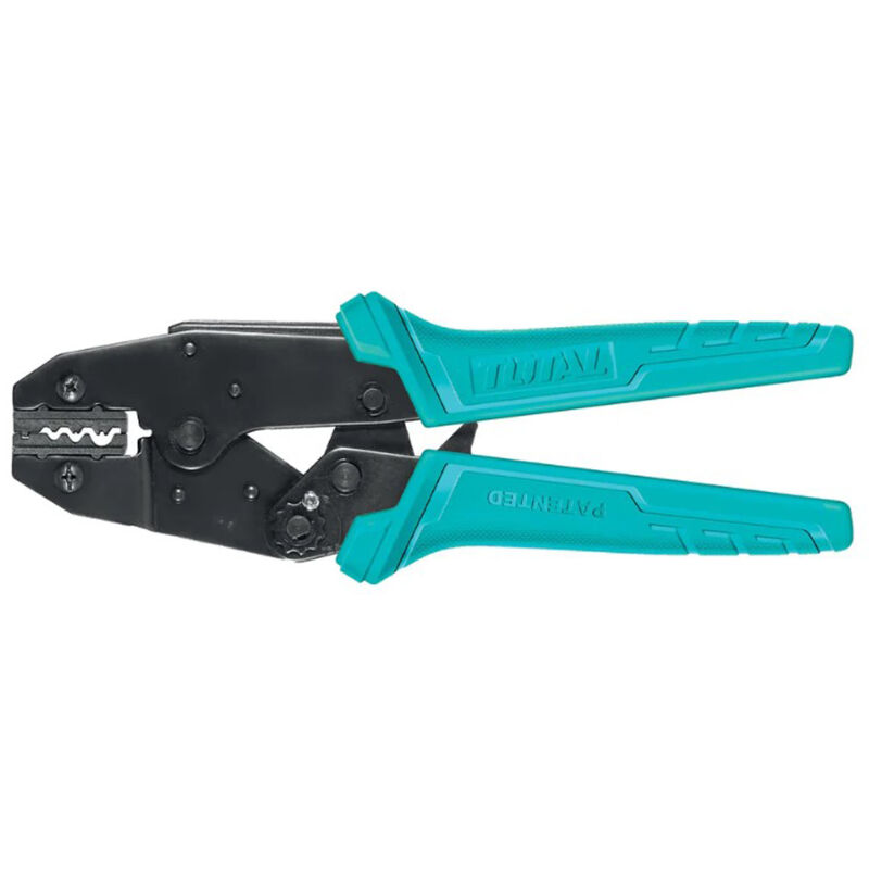 foto del prodotto pinza crimpatrice a cricchetto per capicorda non isolati chiusi 230mm total