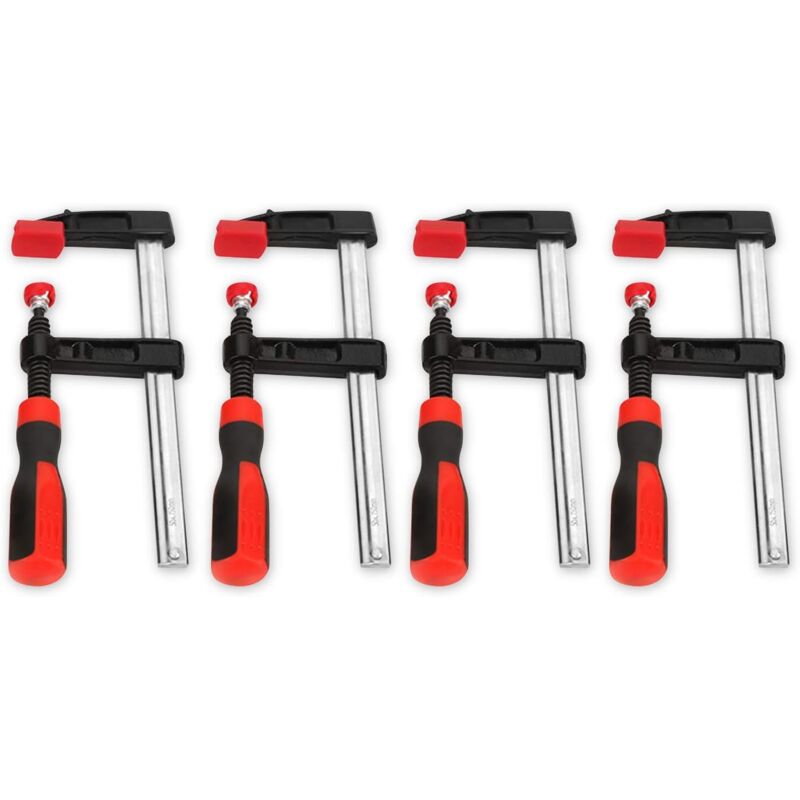 foto del prodotto pinza crimpatrice a forma di f da 4 pezzi per lavorazione del legno e barre di armatura