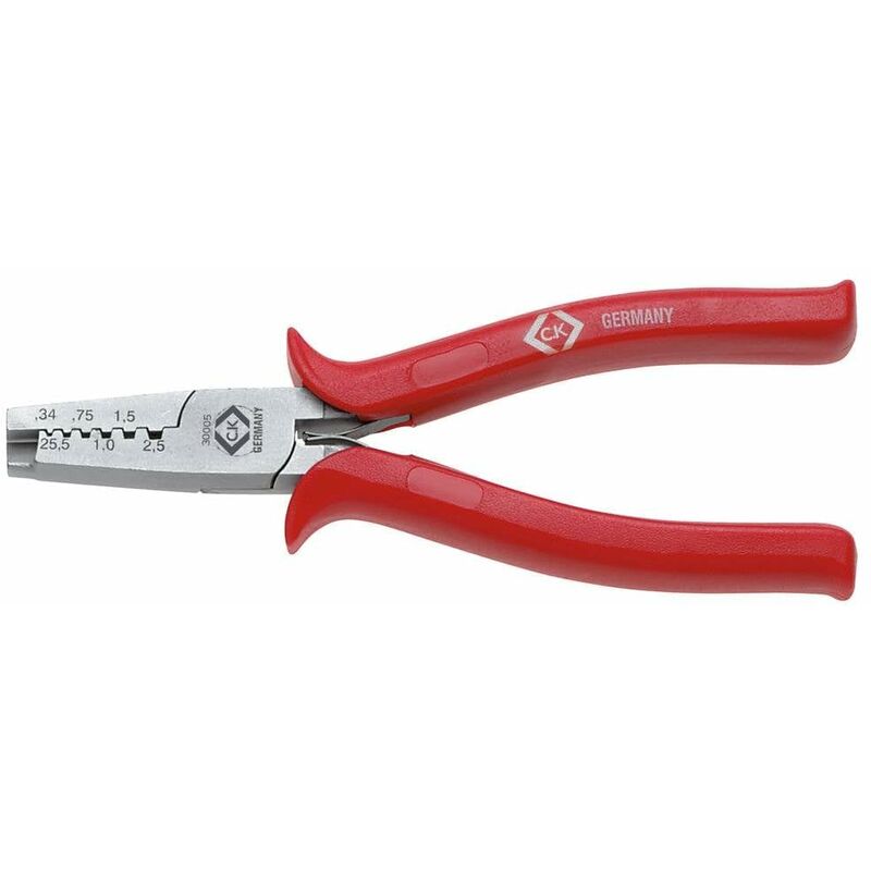foto del prodotto pinza crimpatrice boccola 0.25 fino a 2.5 mm c.k 430005