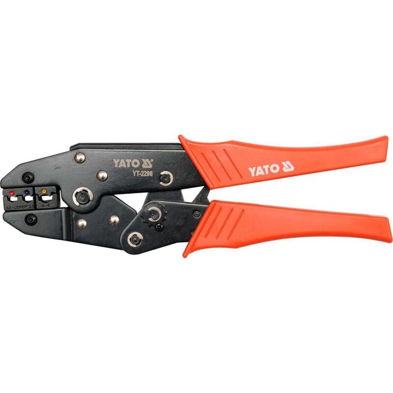 foto del prodotto pinza crimpatrice per connettori 0,5 6 mm2 yt 2296 yato