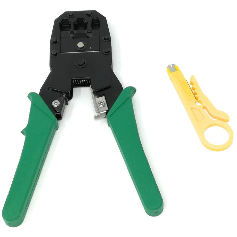 immagine 0 del prodotto pinza crimpatrice plug rj11 rj12 rj45 4 6 8 poli per cavo di rete ethernet lan tempo di saldi