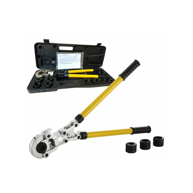 foto del prodotto pinza crimpatrice pressatrice manuale per multistrato con matrici 16 20 26 32mm