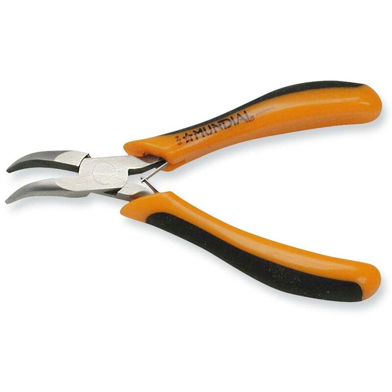 foto del prodotto pinza elettronica becchi mezzotondi piegati 120mm elettricista mundial