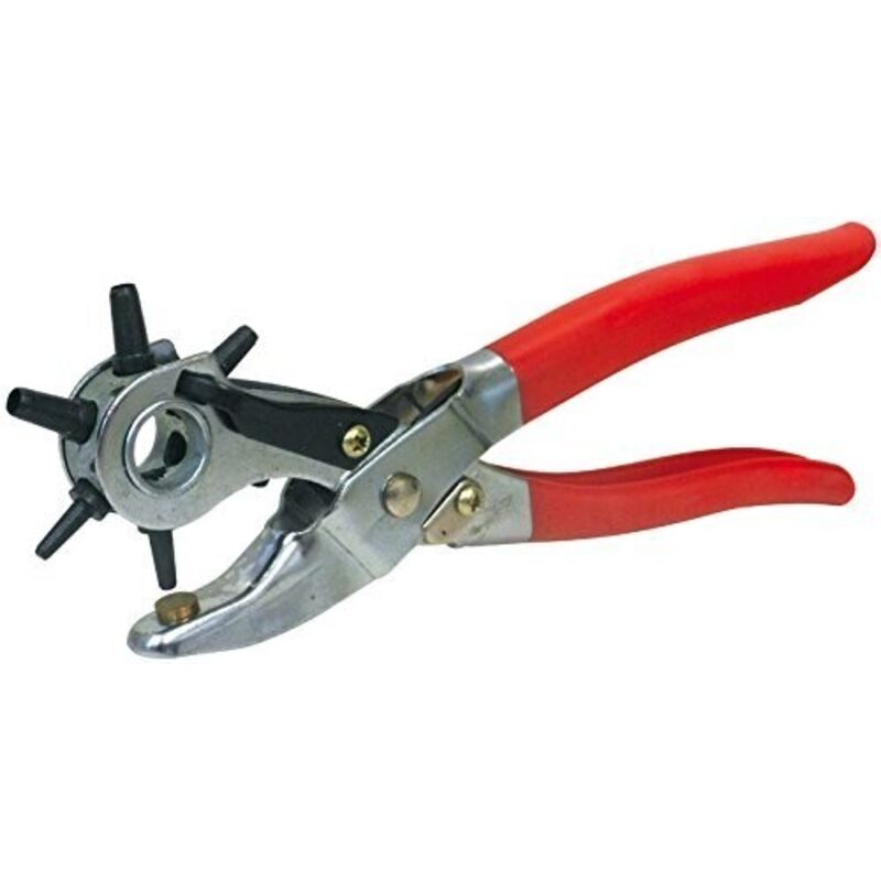 foto del prodotto pinza fustellatrice utilia 200mm fori cinture cuoio forare fustelle cintura