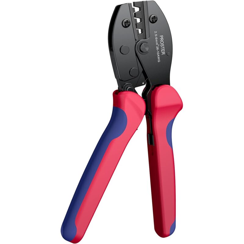 foto del prodotto pinza per crimpatura solare, crimpatrice per fotovoltaico, connessione a cricchetto 26 10 awg per connettori solari da 2,5 6 mm , pannello solare,