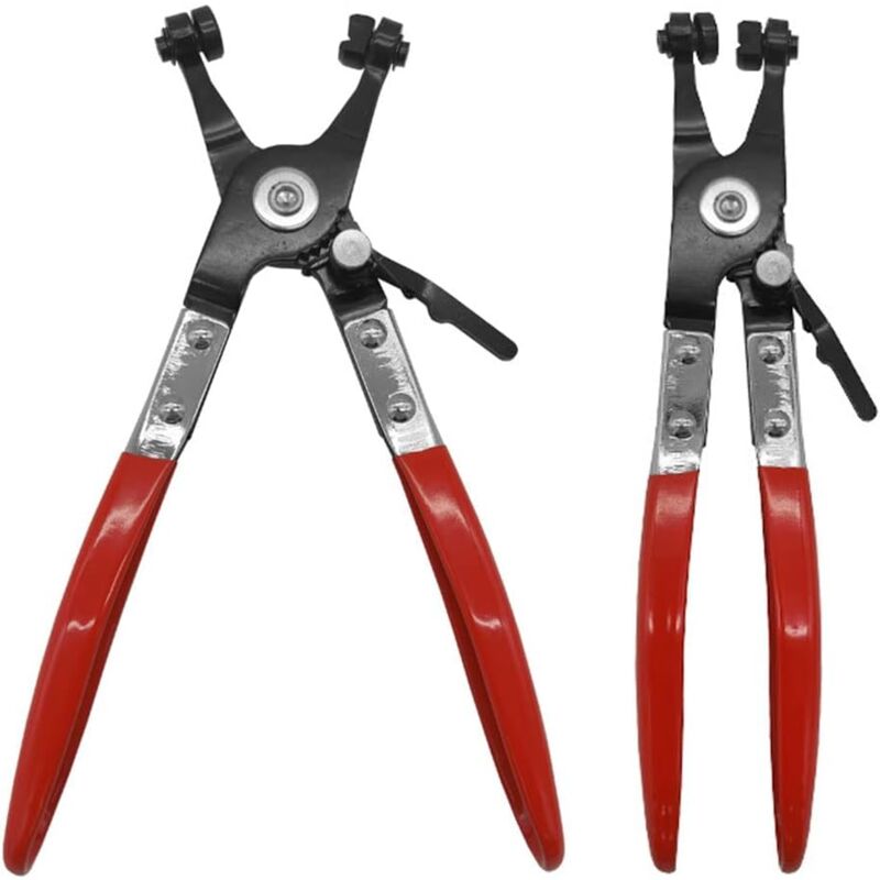 foto del prodotto pinza per fascette stringitubo 2 pezzi strumento di rimozione per auto installazione e riparazione di tubi flessibili