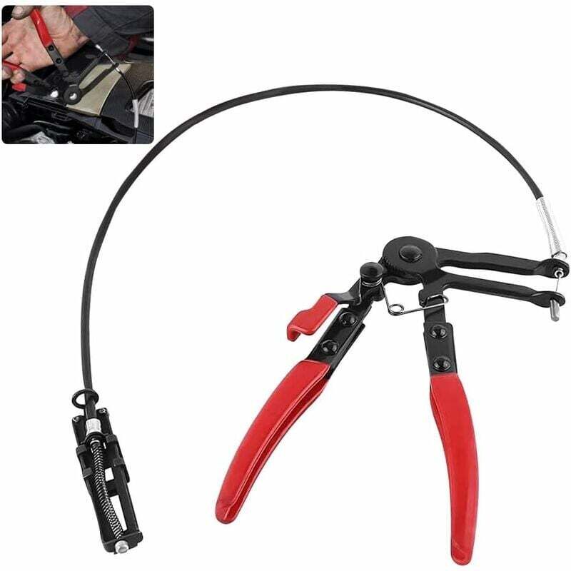foto del prodotto pinza per fascette stringitubo 620mm filo flessibile pinza per fascette flessibili per auto a lunga portata pinza per fascette autoserrante pinza per