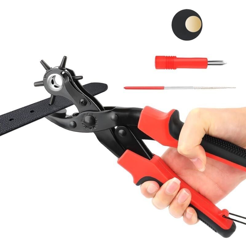 foto del prodotto pinza per fori cintura pinza per fori cintura perforatrice per pelle perforatrice per pelle perforatrice rotonda per cinture in pelle progetti
