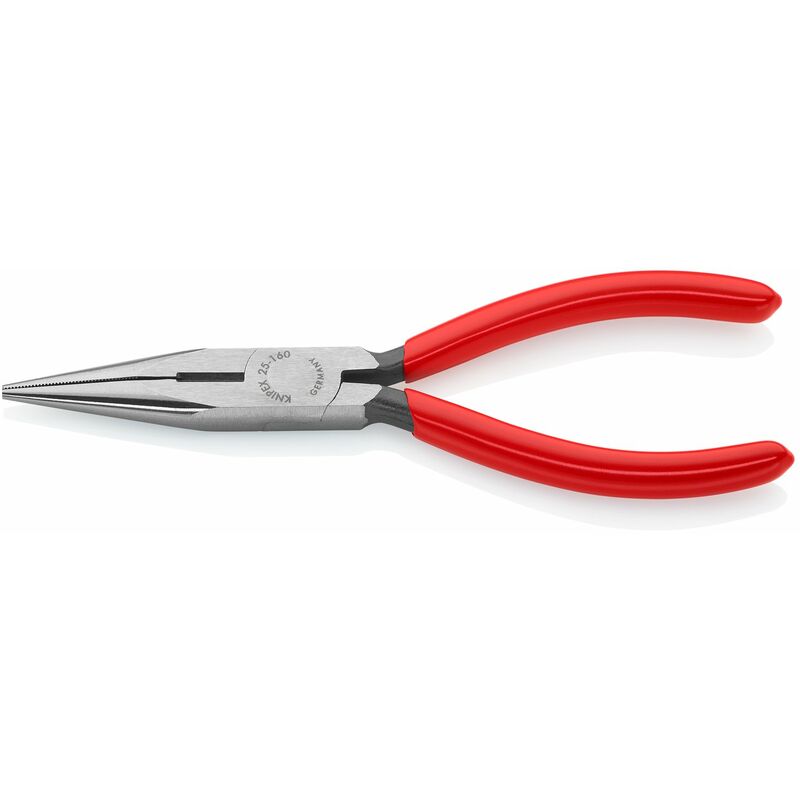 foto del prodotto pinza per meccanica, con becchi mezzotondi con tronchese, pinza per radiotecnici, 160 mm, 25 01 160 knipex