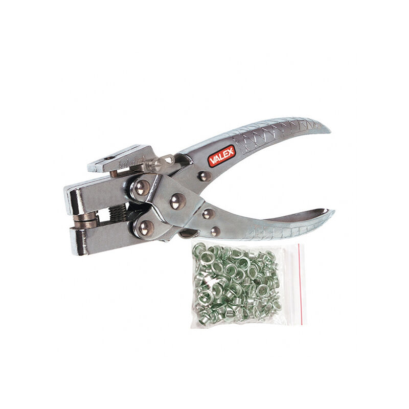 foto del prodotto pinza per occhielli fustellatrice con 100 occhielli valex 1462786