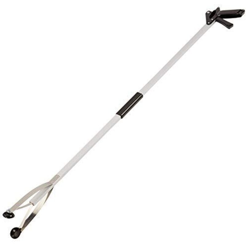 foto del prodotto pinza per rifiuti con piastre di gomma curve lunghezza 128 cm