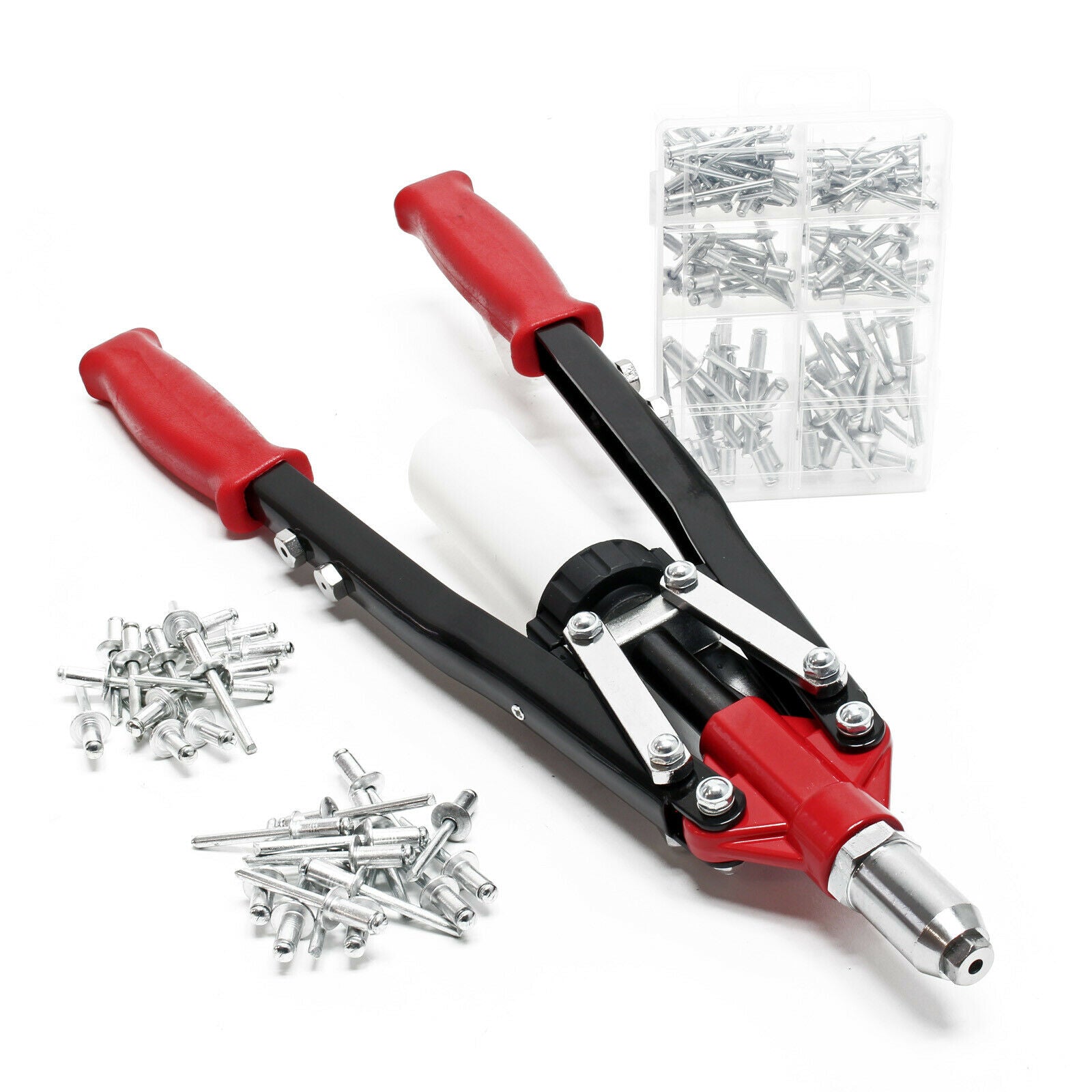 foto del prodotto pinza per rivetti ciechi pinza a leva rivetti ciechi 150 pezzi alluminio 16 0002890