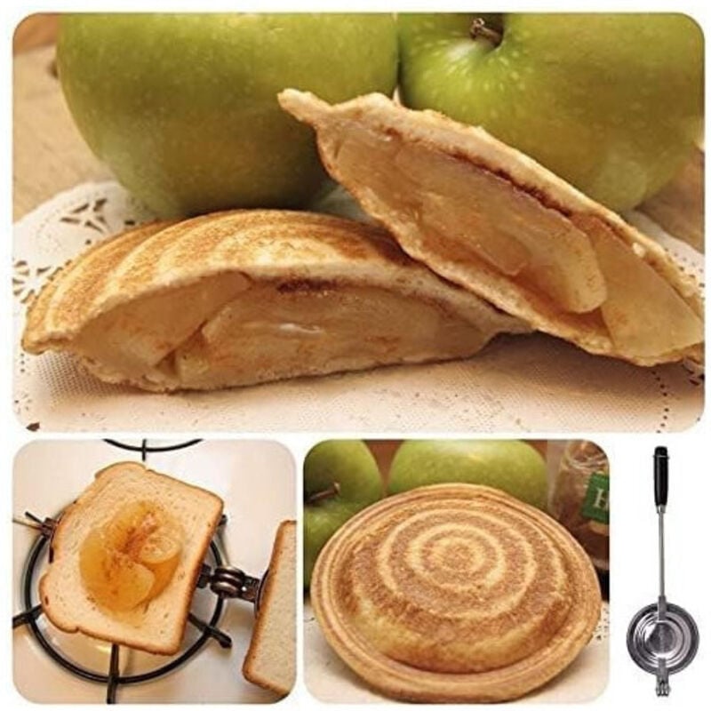 foto del prodotto pinza per toast tite panini sandwich tostapane in alluminio manuale grill cucina trade shop traesio