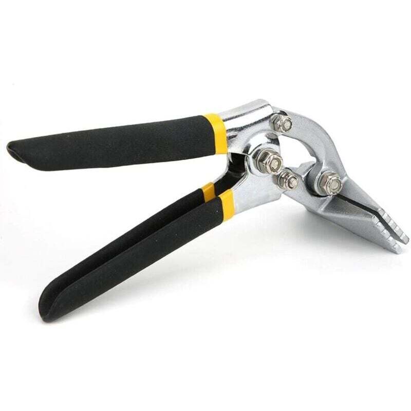 foto del prodotto pinza piegatrice per lamiera xvx, pinza crimpatrice manuale per lamiera, pinza crimpatrice con impugnatura antiscivolo, piegatrice per lamiera (curva)
