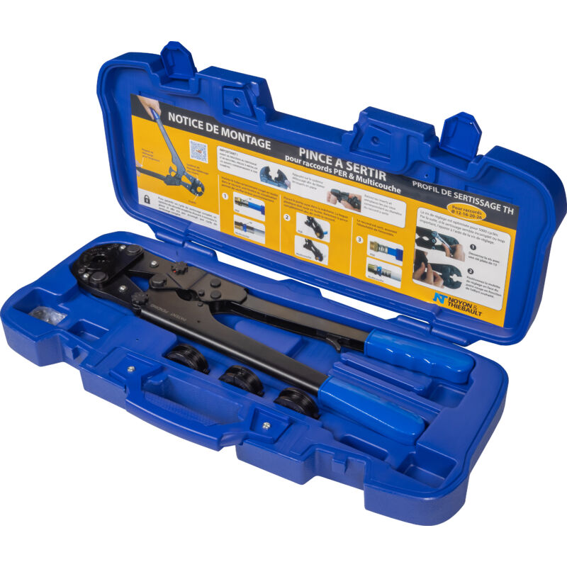 foto del prodotto pinza pressatrice per raccordi multistrato e pex con valigetta noyon thiebault