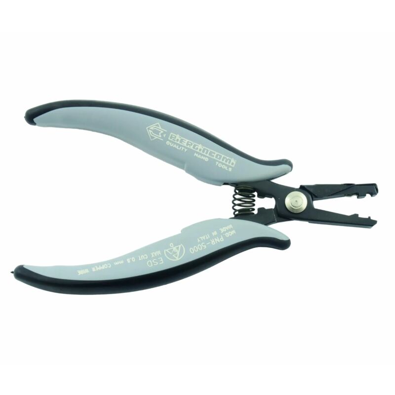 foto del prodotto pinza professionale esd per la preformatura a c ed il taglio dei reofori dei componenti elettronici piergiacomi pnr 5000 d