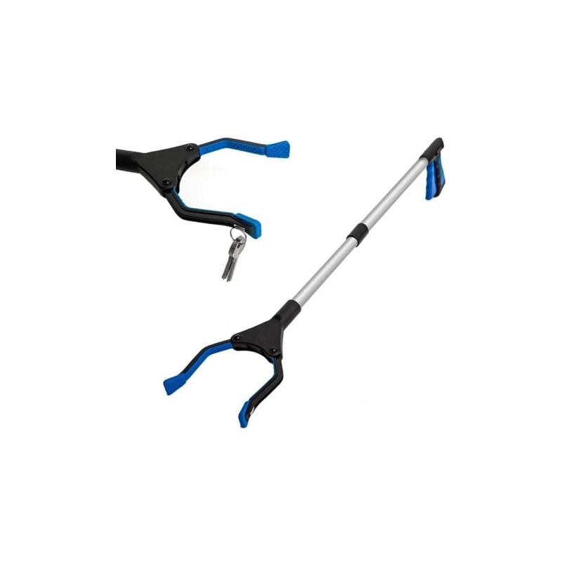 foto del prodotto pinza raccogli oggetti rifiuti 81cm pinza telescopica pieghevole calamita telescopica allungabile pinza prensile raccoglitore di immondizia pinza