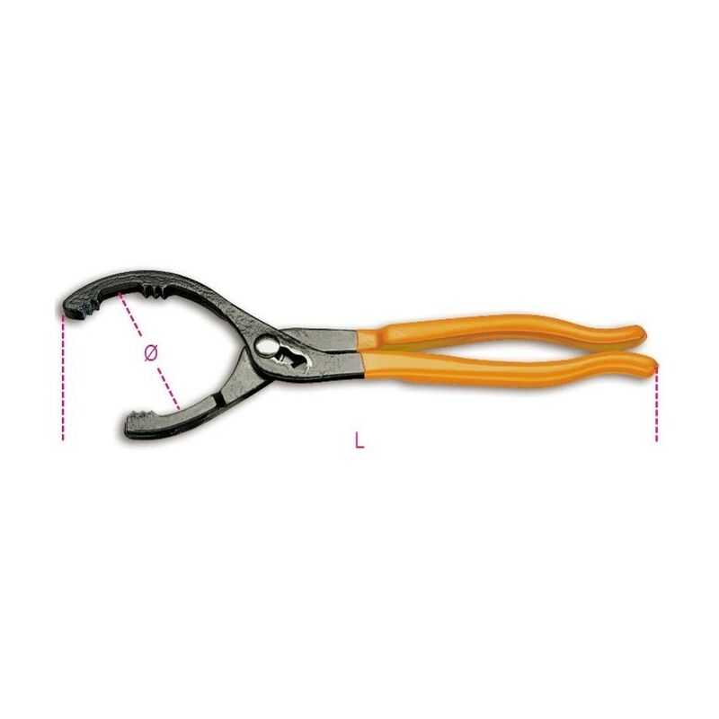 foto del prodotto pinza regolabile per filtri olio specifiche mm 60 100 l mm 300