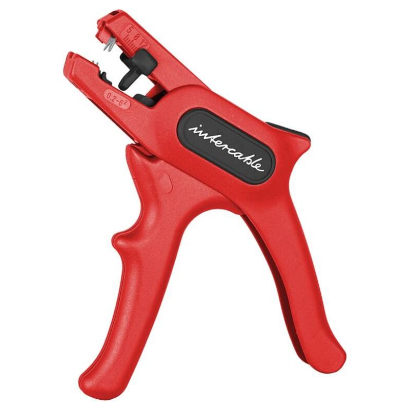 foto del prodotto pinza spellacavi isolato sezione 0.2 6 mmq rosso intercable ab6p1000v