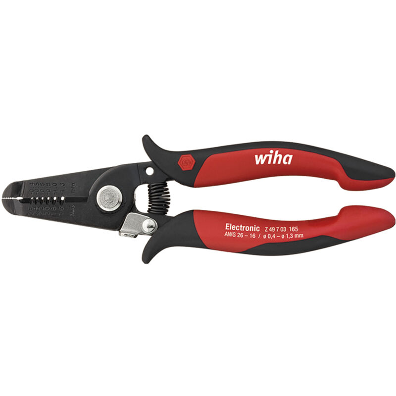 foto del prodotto pinza spellafili electronic stazioni di spellatura 0,4 1,3 mm 165 mm, 6 1 2 35820 wiha