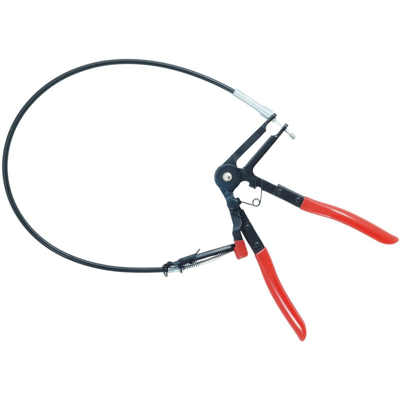 foto del prodotto pinza stringi fascette per manicotti auto moto con cavo flessibile