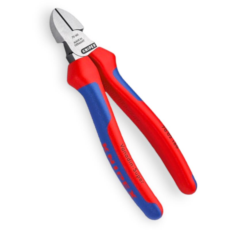 foto del prodotto pinza tronchese laterale con lama in acciaio al vanadio forgiato knipex