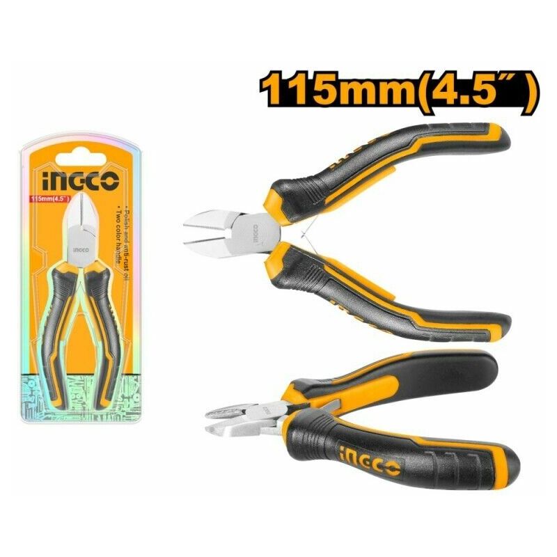 foto del prodotto pinza tronchese taglio diagonale ingco cr v manico ergonomico antiscivolo 115 mm