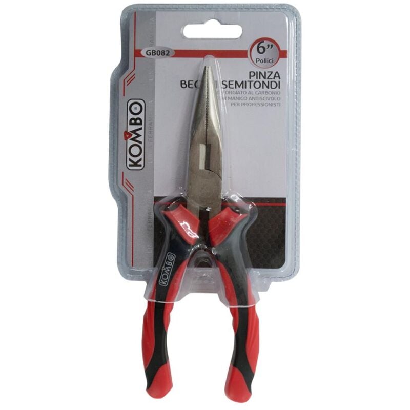 foto del prodotto pinza universale professionale da 160mm con becchi semitondi