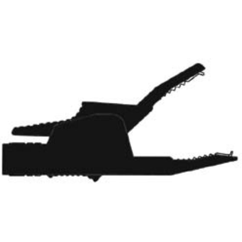 foto del prodotto pinze a coccodrillo isolate 4mm 34a, contatti protetti nero ak2b 2540