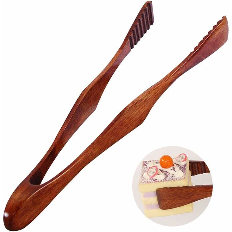 foto del prodotto pinze per grigliate professionali in legno, clip per alimenti in legno naturale resistente, ecologiche, adatte per cucina, campeggio, grigliate,
